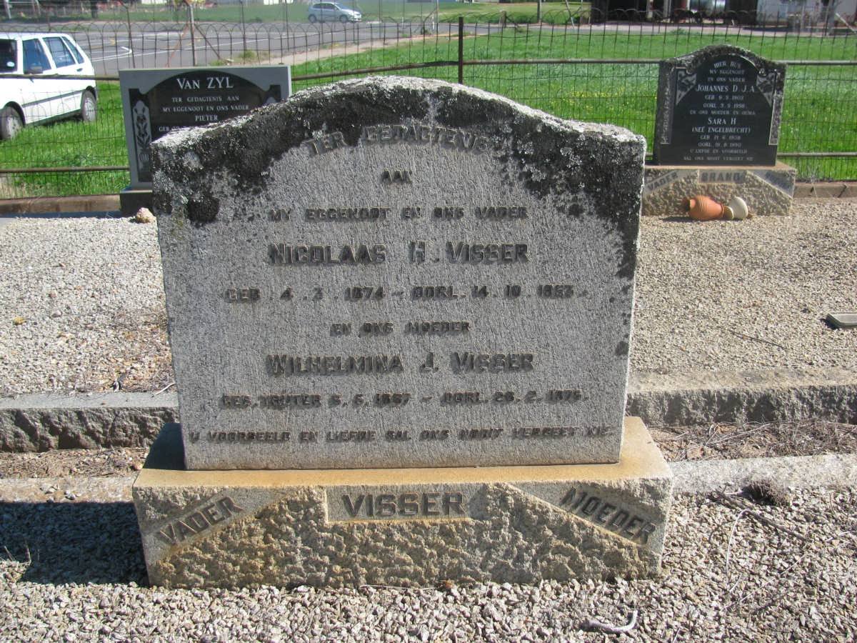 VISSER Nicolaas H.1874-1953 &amp; Wilhelmina J. 1887-1976