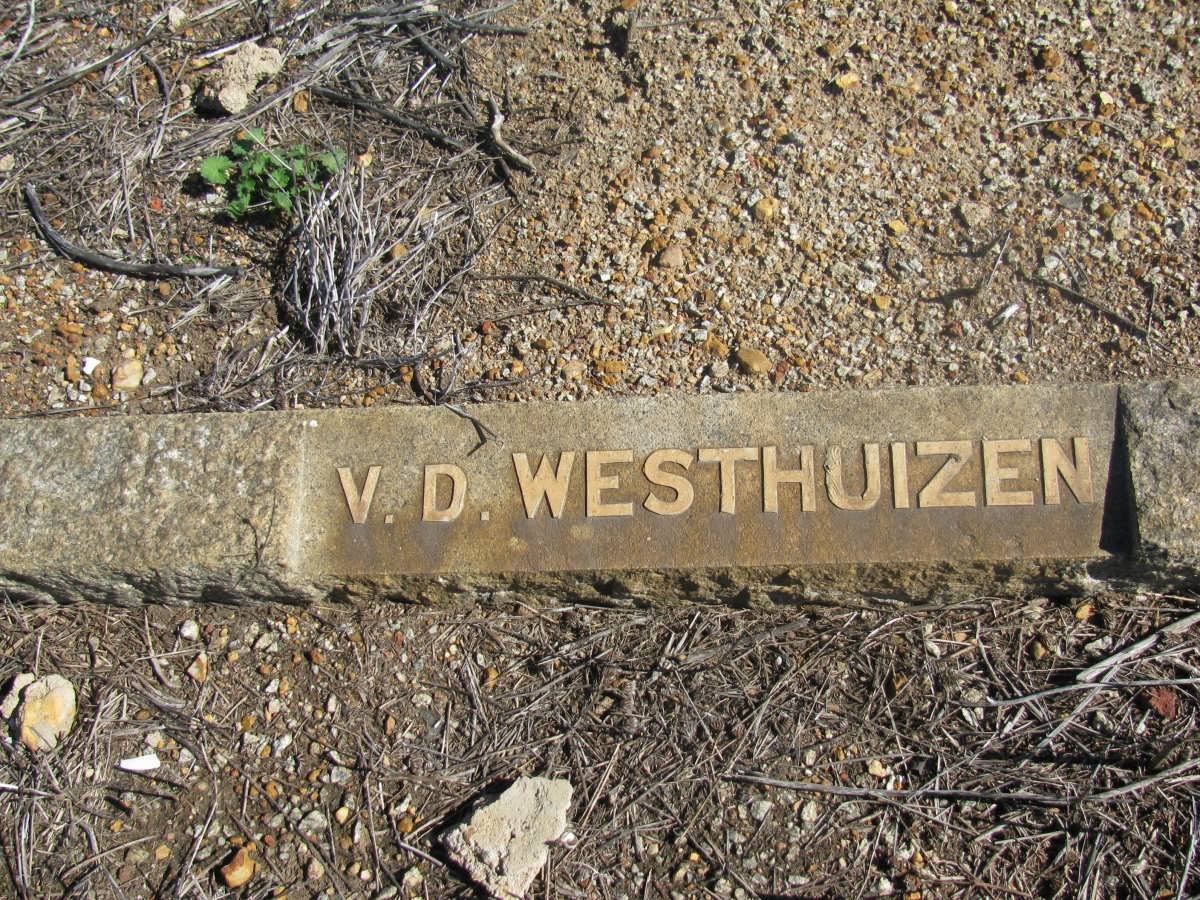 WESTHUIZEN, v.d