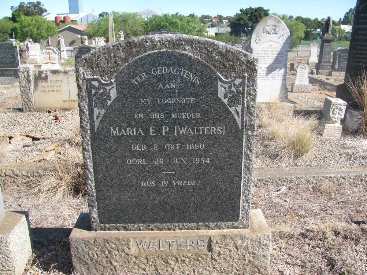 WALTERS Maria E.P. nee WALTERS 1890-1954