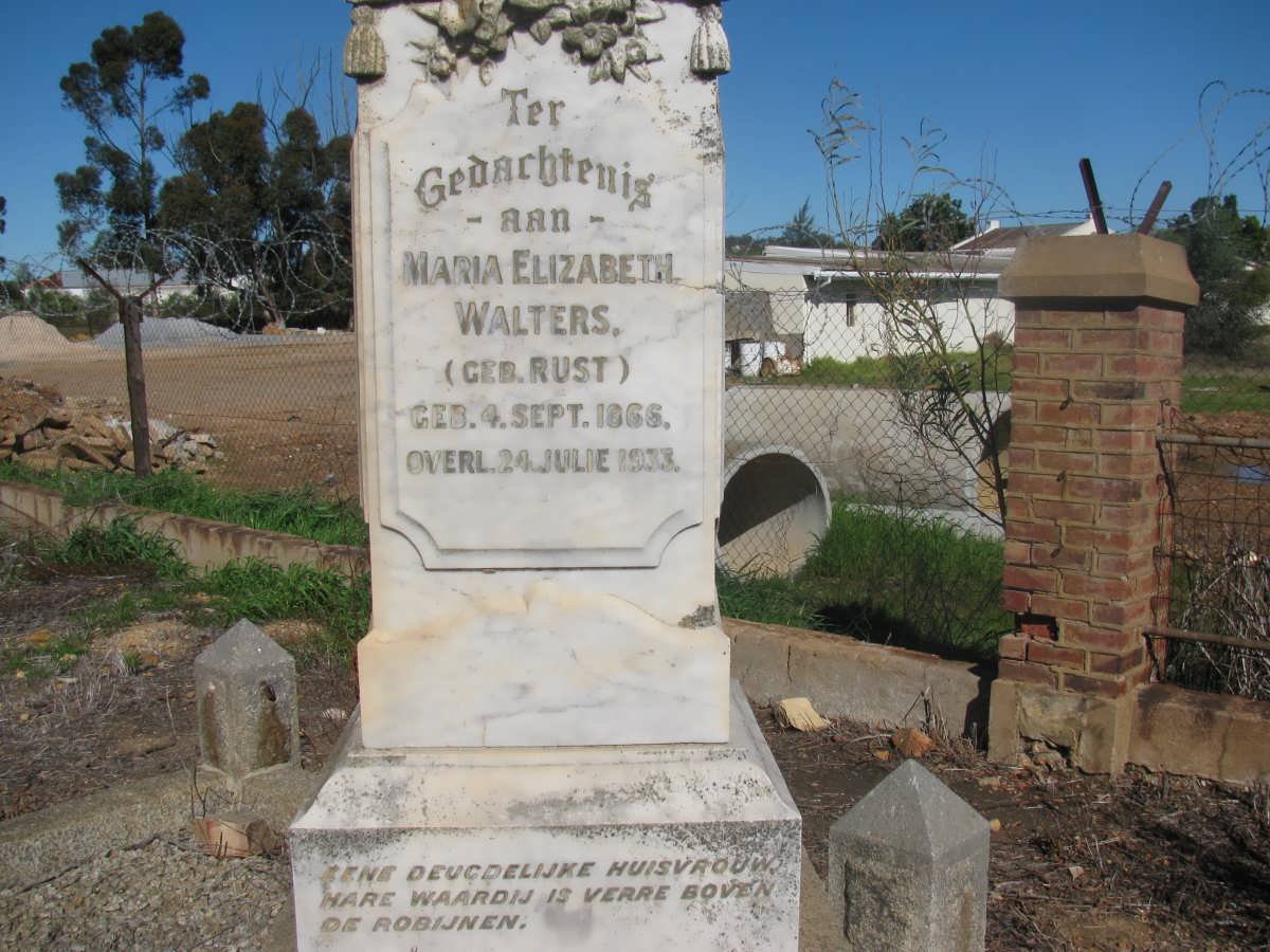 WALTERS M.M. 1864-1957 &amp; Maria Elizabeth RUST 1866-1933 :: WALTERS Maria Elizabeth 1896-1900