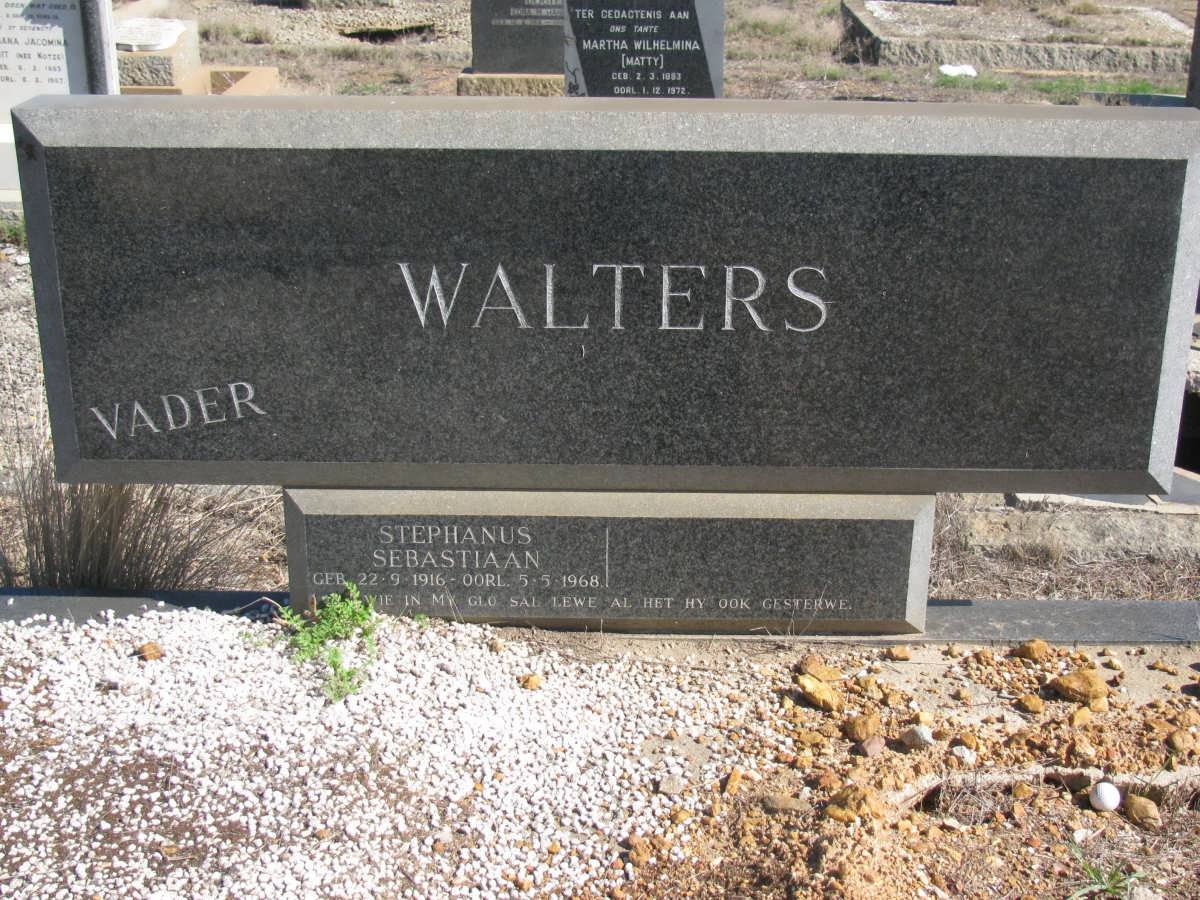 WALTERS Stephanus Sebastiaan 1916-1968