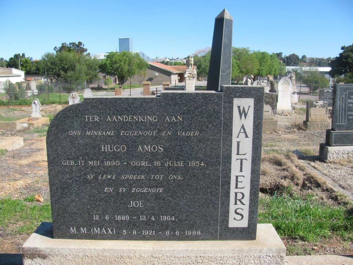 WALTERS Hugo Amos 1890-1954 &amp; Joe 1889-1964 :: WALTERS M.M. 1921-1988