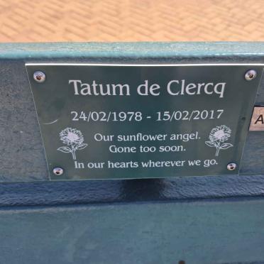 CLERCQ Tatum, de 1978-2017 