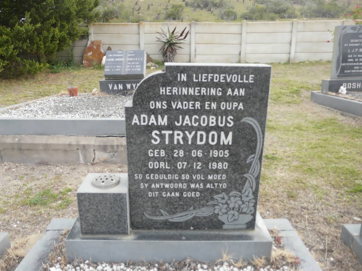STRYDOM Adam Jacobus 1905-1980