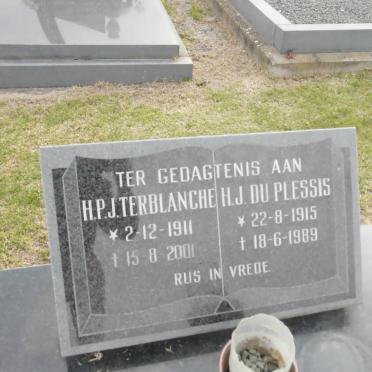 TERBLANCHE H.P.J. 1911-2001 :: PLESSIS H.J., du 1915-1989
