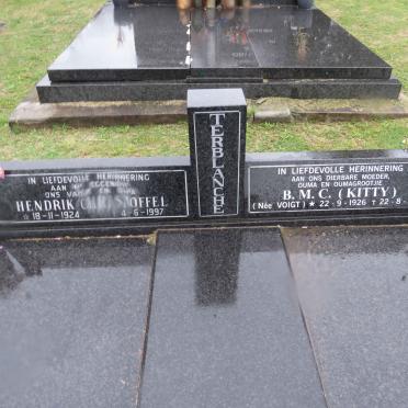 TERBLANCHE Hendrik Christoffel 1924-1997 & B.M.C. nee VOIGT 1926-2018