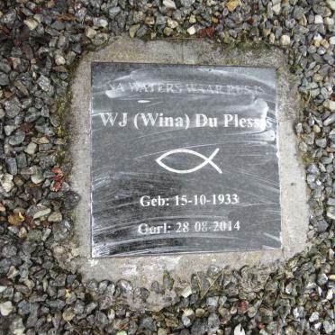 PLESSIS W.J, du 1933-2014