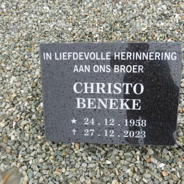 BENEKE Christo 1958-2023