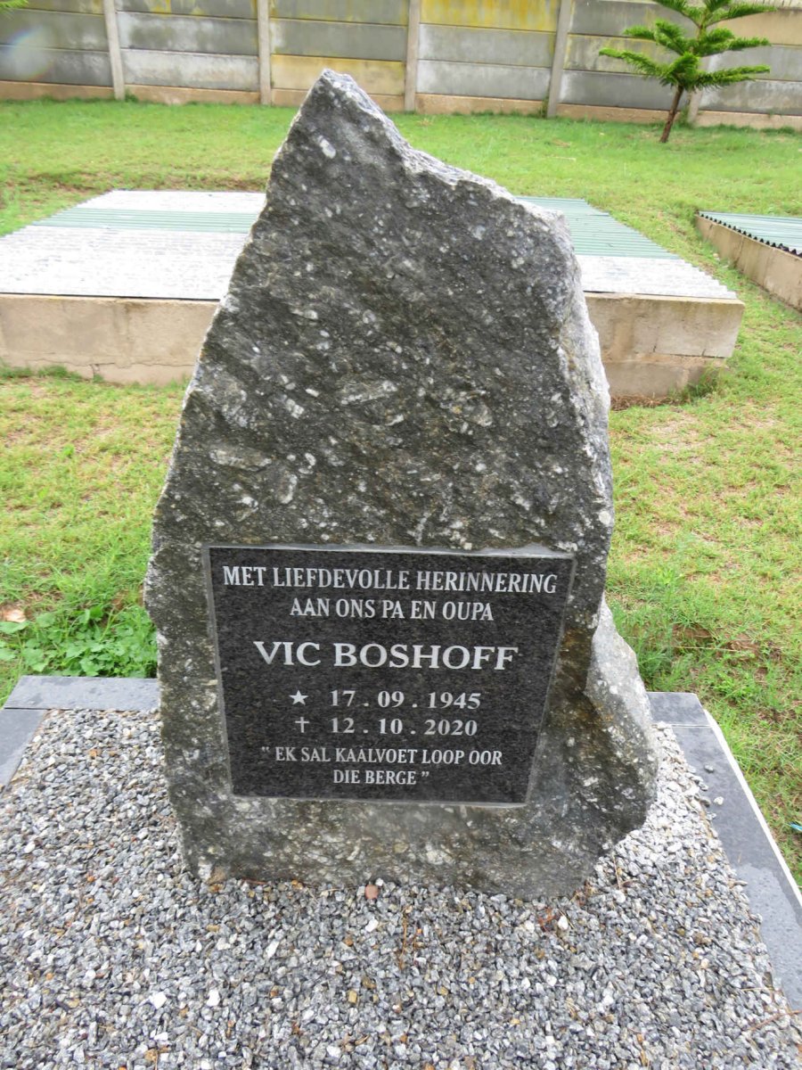BOSHOFF Vic 1945-2020