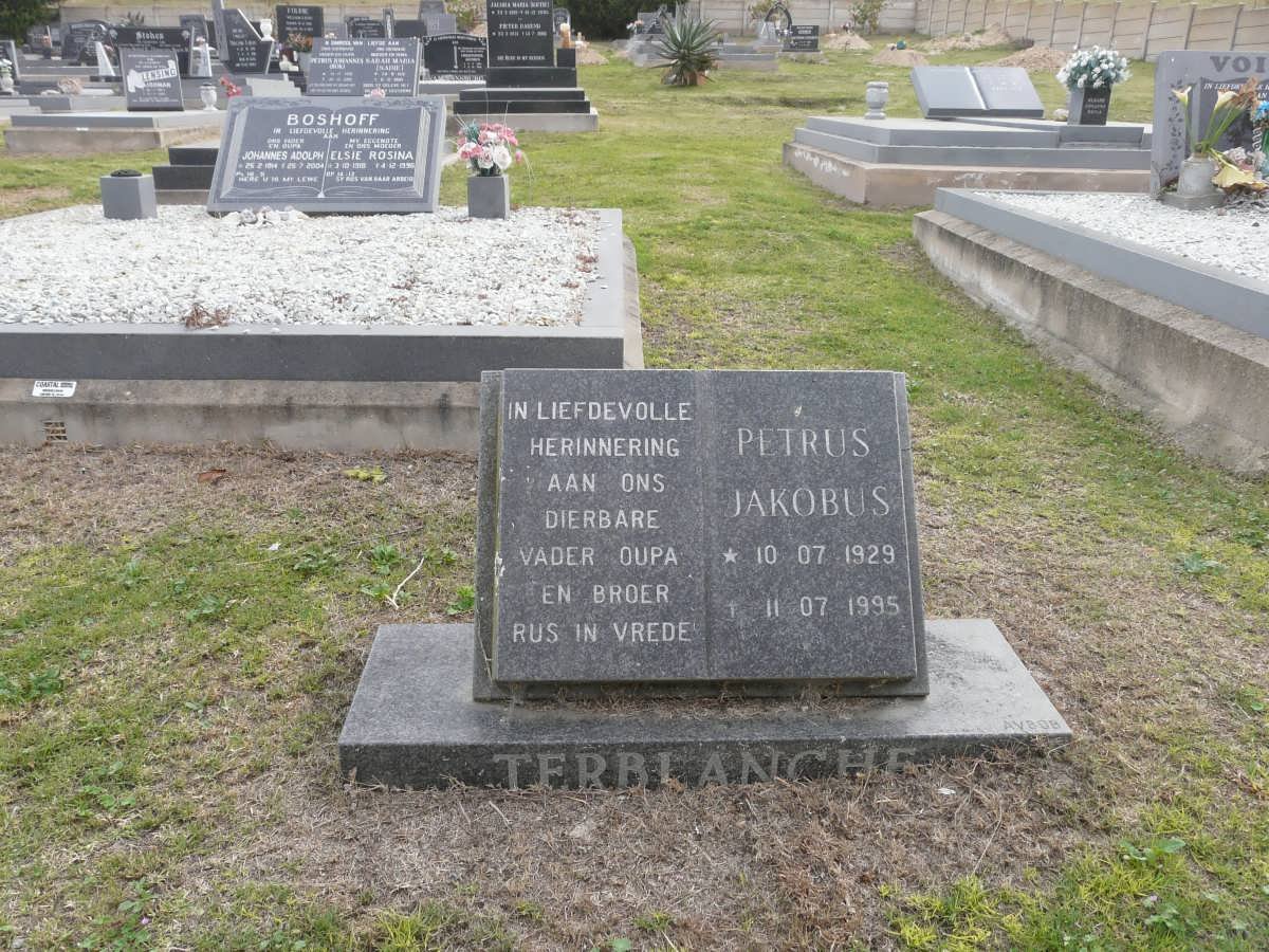 TERBLANCHE Petrus Jakobus 1929-1995