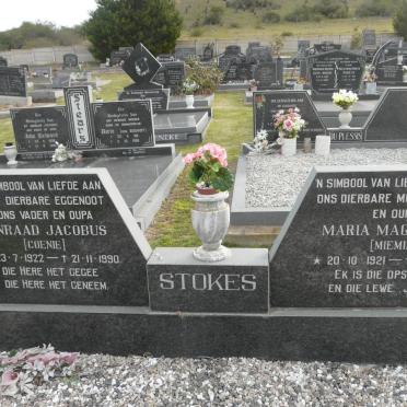 STOKES Coenraad Jacobus 1922-1990 &amp; Maria Magdalena 1921-2002