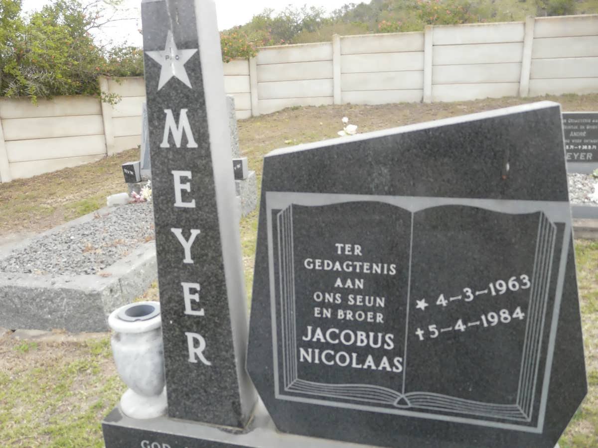 MEYER Jacobus Nicolaas 1963-1984