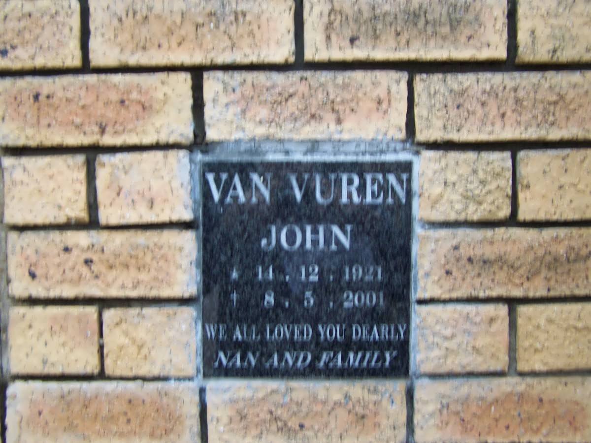 VUREN John, van 1921-2001