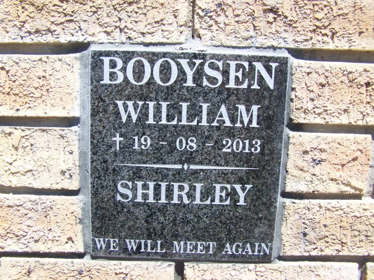 BOOYSEN William -2013 &amp; Shirley