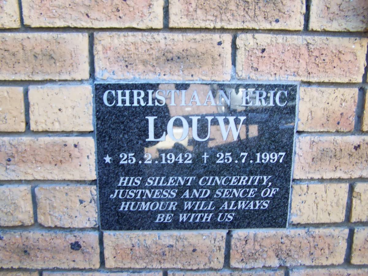 LOUW Christiaan  Eric 1942-1997