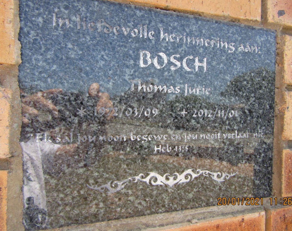 BOSCH Thomas Jurie 1972-2012