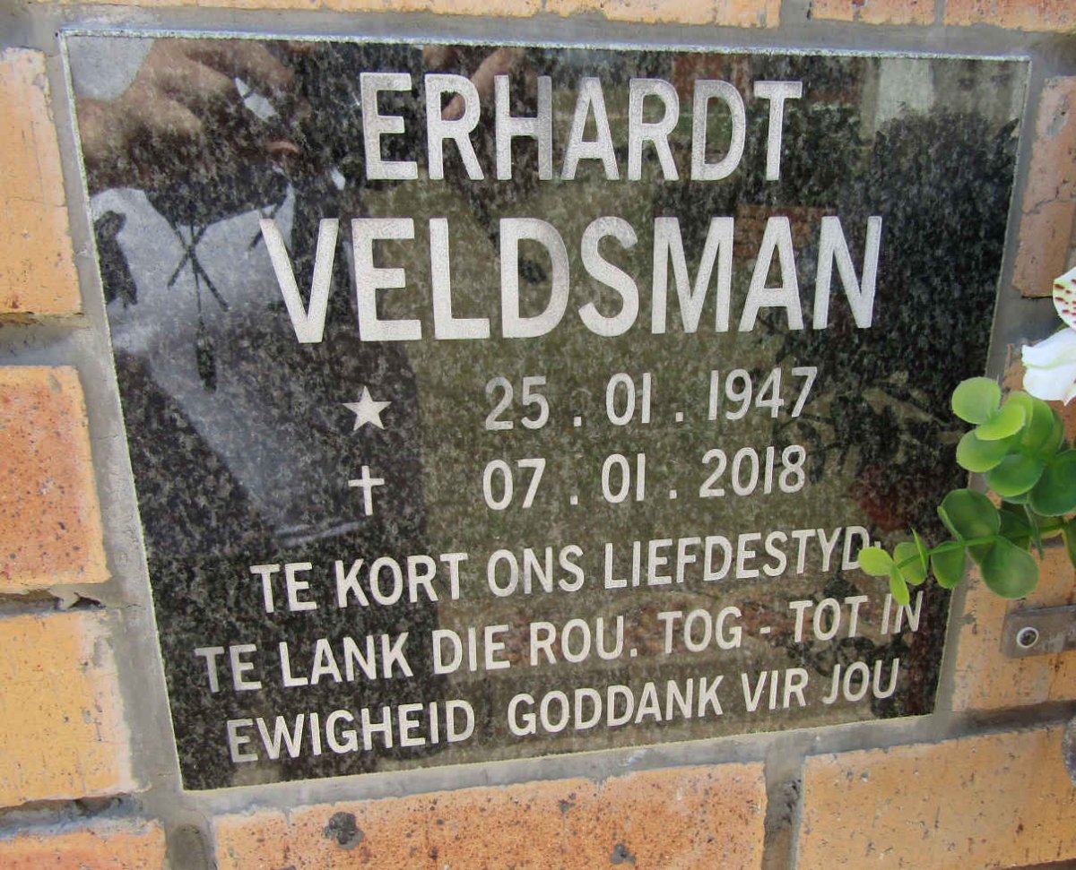 VELDSMAN Erhardt 1947-2018
