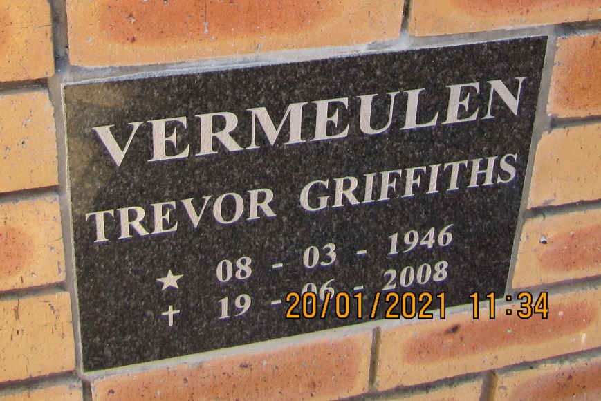 VERMEULEN Trevor Griffiths 1946-2008