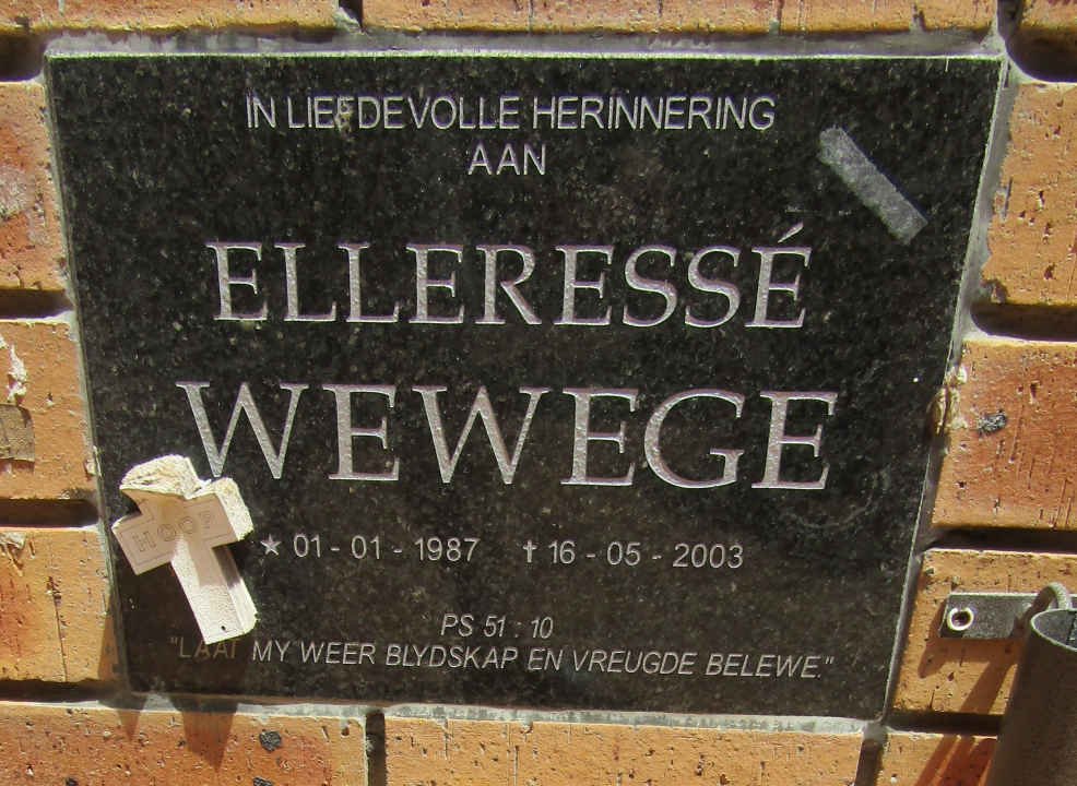 WEWEGE Elleresse 1987-2003