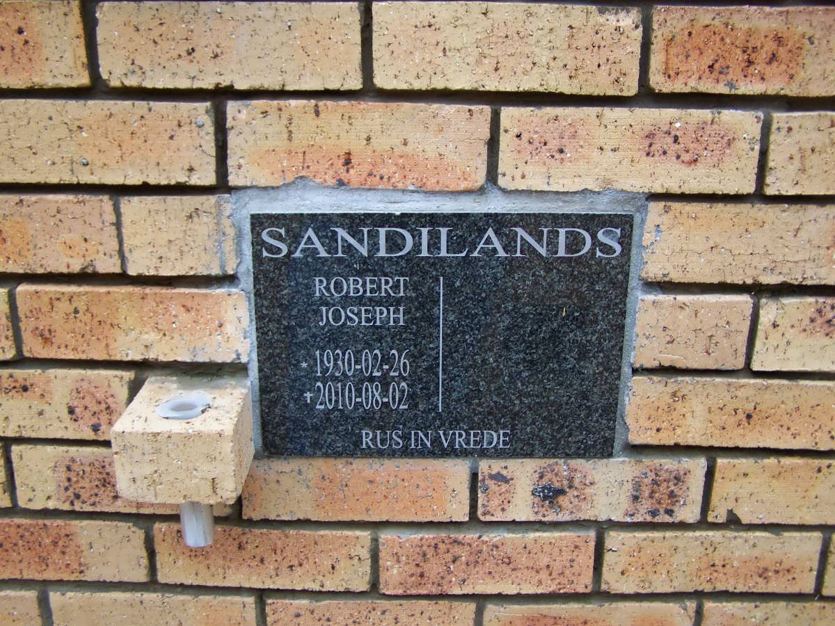 SANDILANDS Robert Joseph 1930-2010