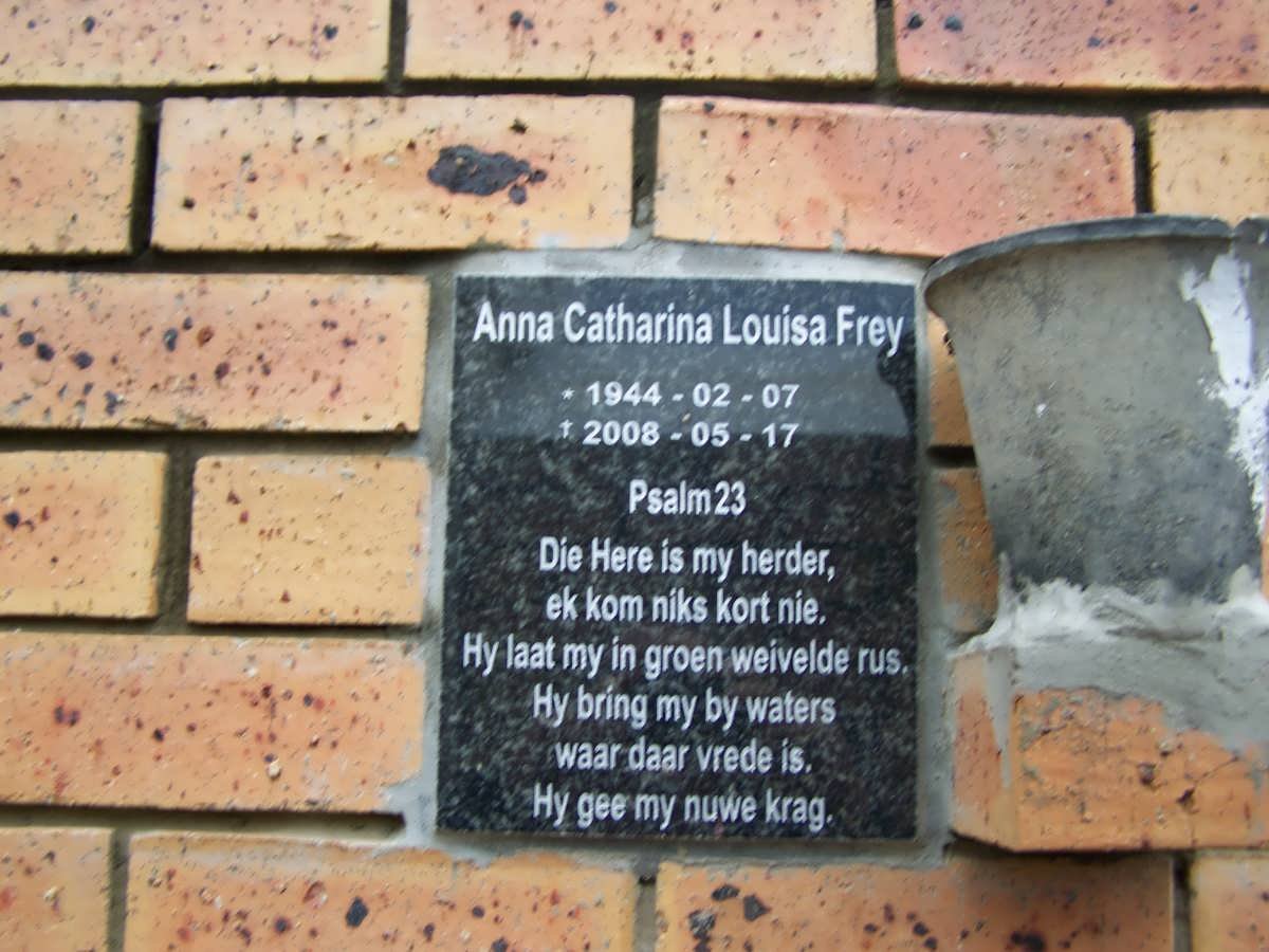 FREY Anna Catharina Louisa 1944-2008