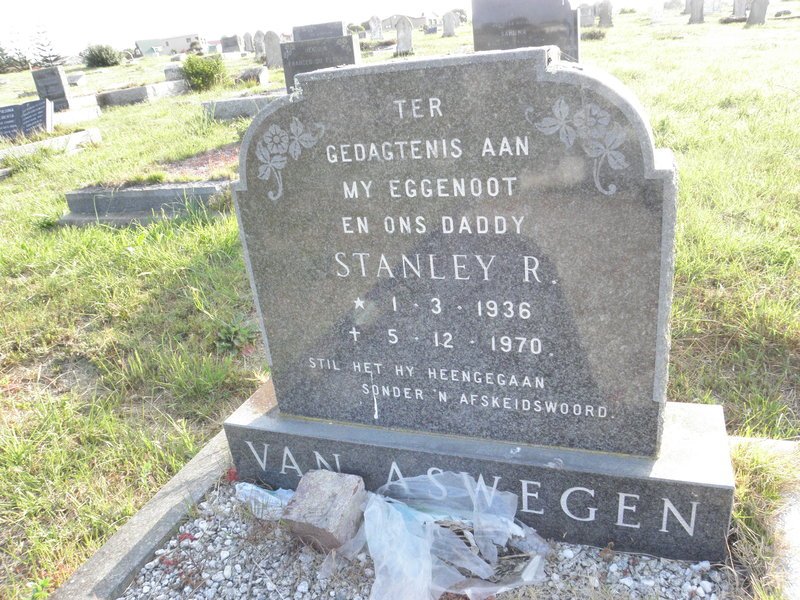 ASWEGEN Stanley R., van 1936-1970 