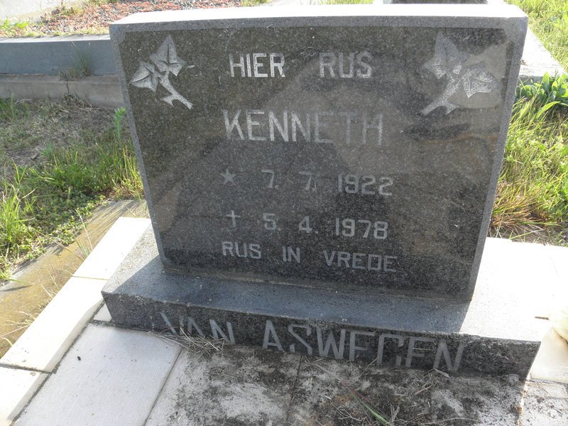 ASWEGEN Kenneth, van 1922-1978