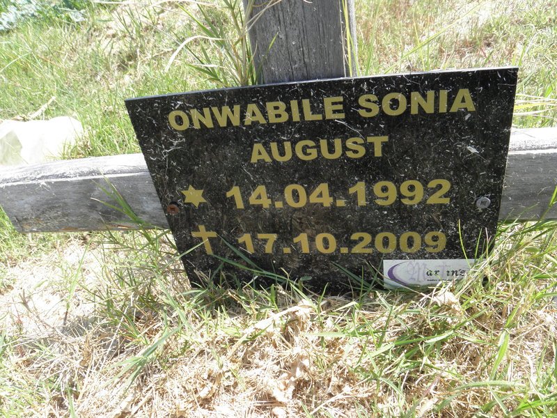 AUGUST Onwabile Sonia 1992-2009