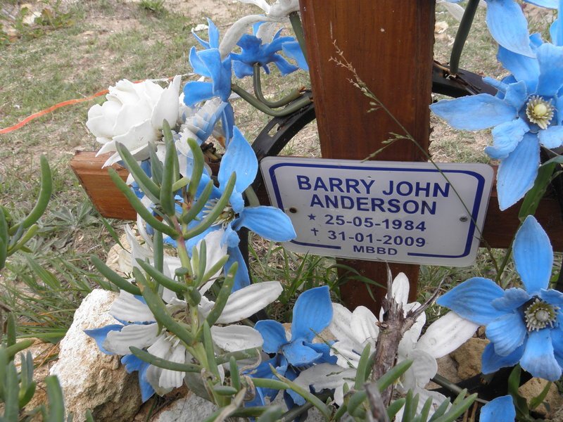 ANDERSON Barry John 1984-2009