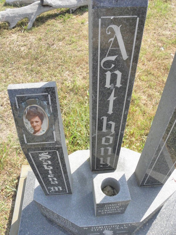 ANTHONY Sabicna M. 1958-1991