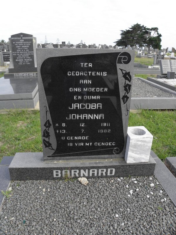 BARNARD Jacoba Johanna 1911-1982