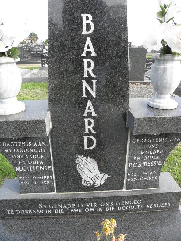 BARNARD M.C. 1887-1984 &amp; E.C.S. 1901-1986
