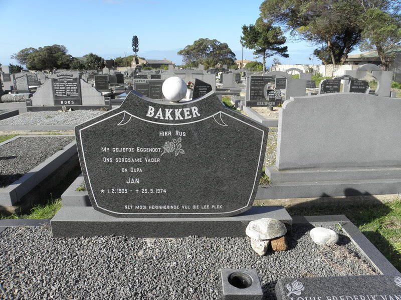 BAKKER Jan 1905-1974
