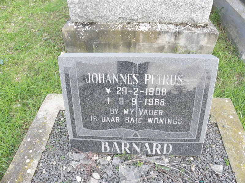 BARNARD Johannes Petrus 1908-1988