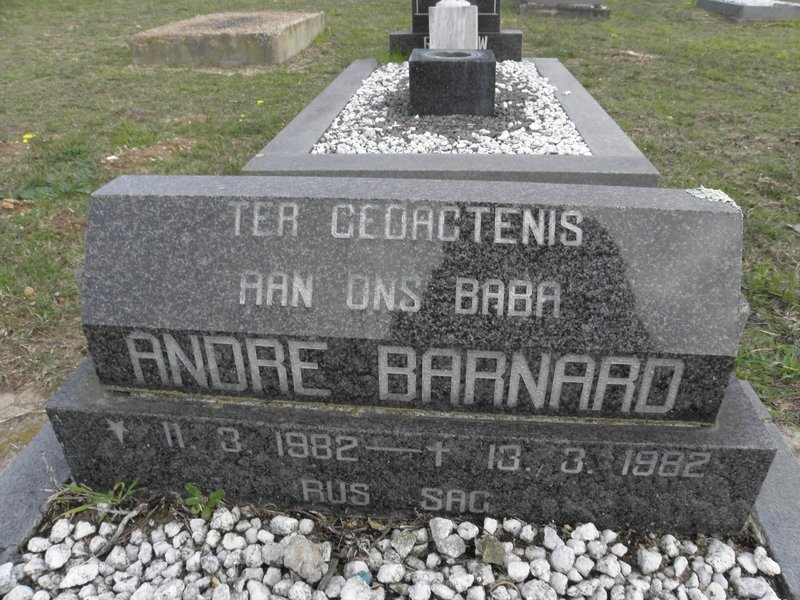 BARNARD André 1982-1982