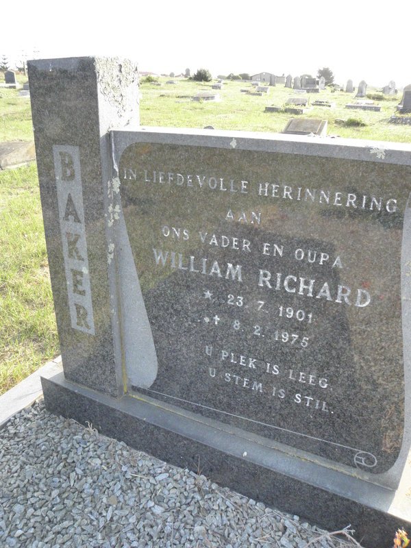 BAKER William Richard 1901-1975