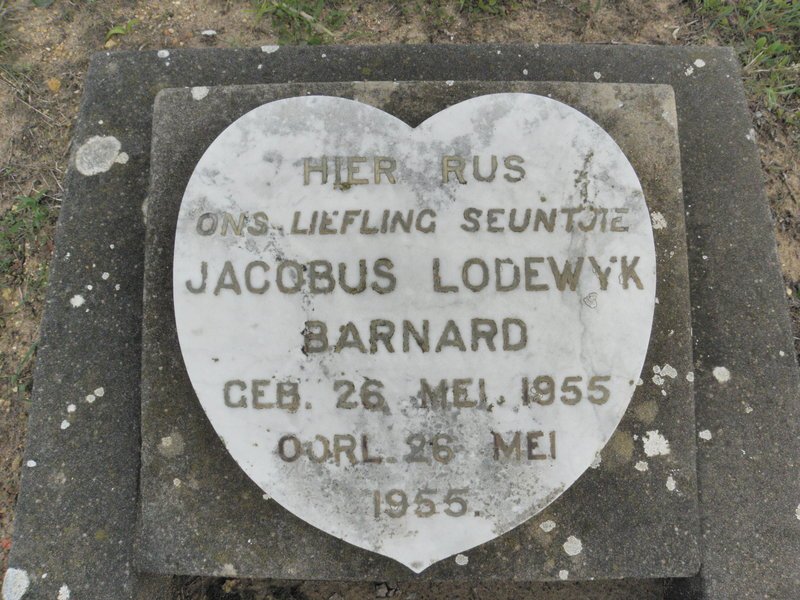 BARNARD Jacobus Lodewyk 1955-1955