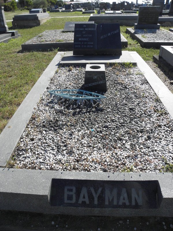 BAYMAN Minnie 1906-1970