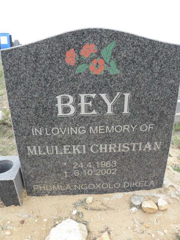 BEYI Mluleki Christian 1963-2002