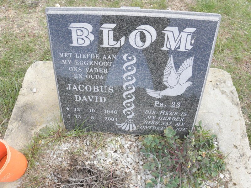BLOM Jacobus David 1946-2004