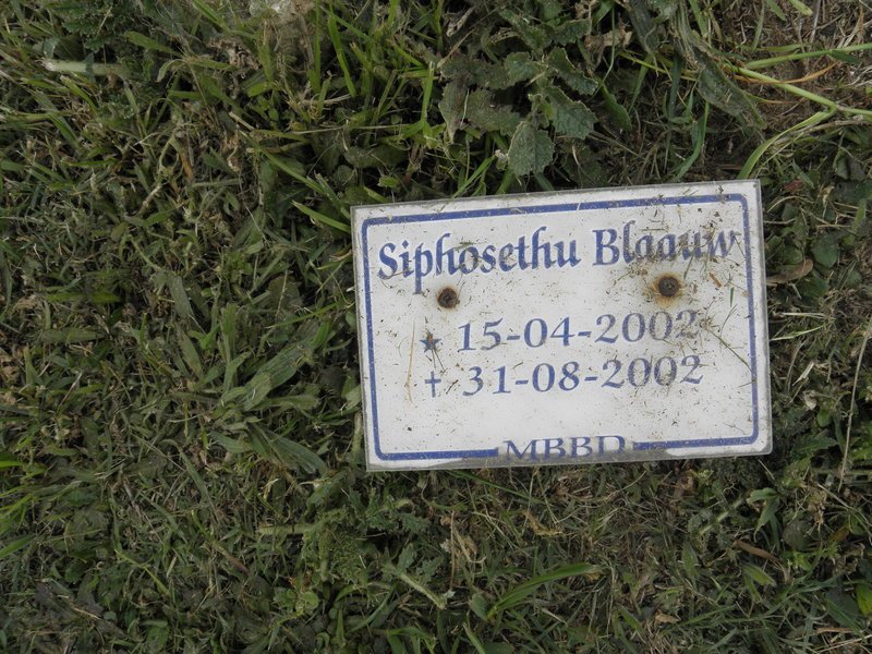 BLAAUW Siphosethu 2002-2002