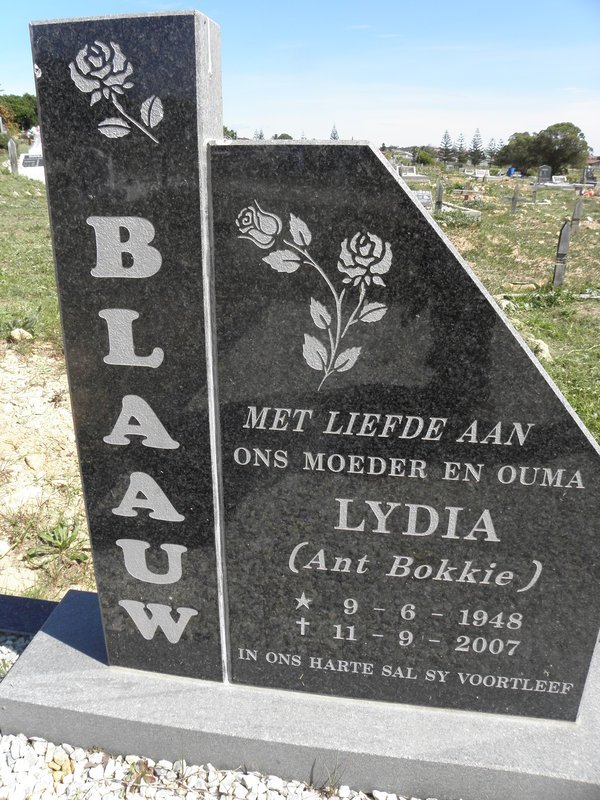 BLAAUW Lydia 1948-2007