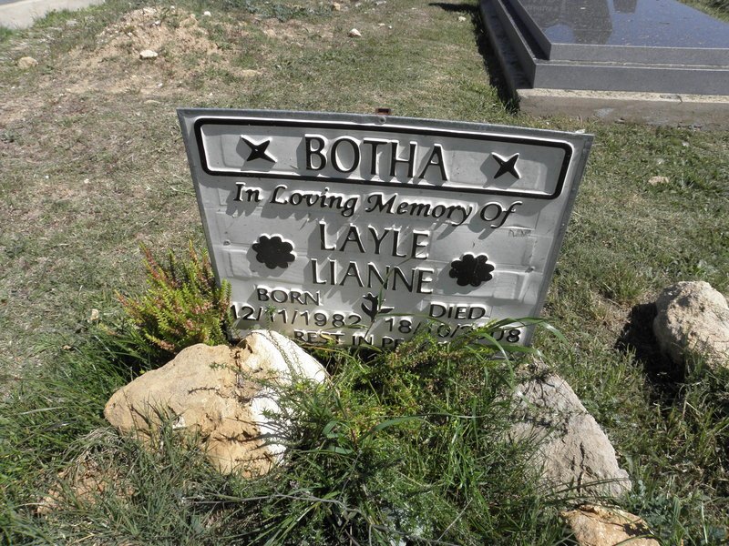 BOTHA Layle Lianne 1982-2008