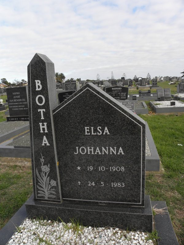 BOTHA Elsa Johanna 1908-1983