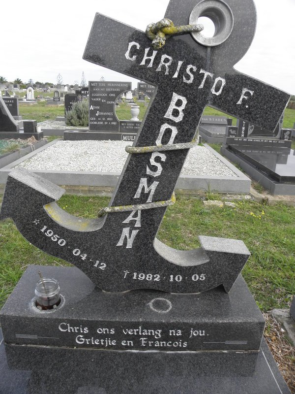 BOSMAN Christo F. 1950-1982