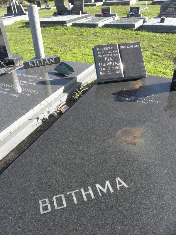 BOTHMA Ben Louwrens 1945-1996