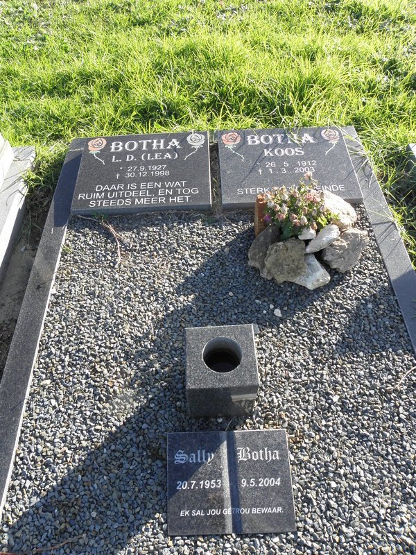 BOTHA Koos 1912-2003 &amp; L.D. 1927-1998 :: BOTHA Sally 1953-2004