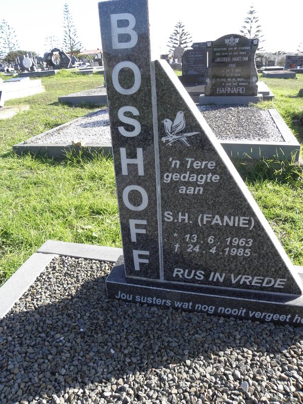 BOSHOFF S.H. 1963-1985