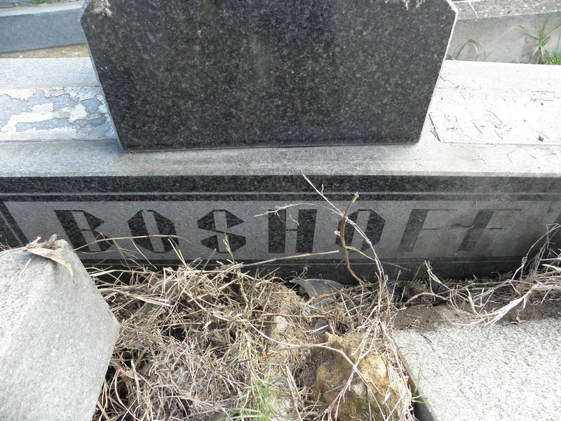 BOSHOFF Abraham Johannes 1918-1972