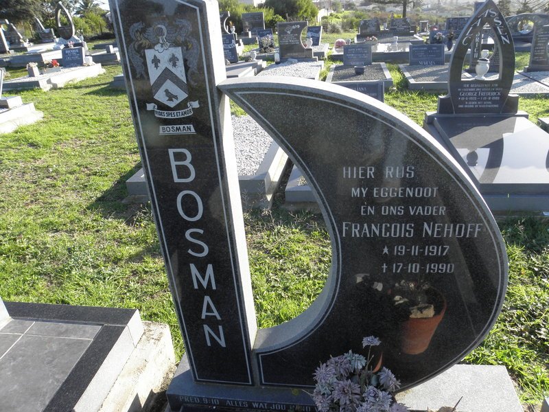 BOSMAN Francois Nehoff 1917-1990